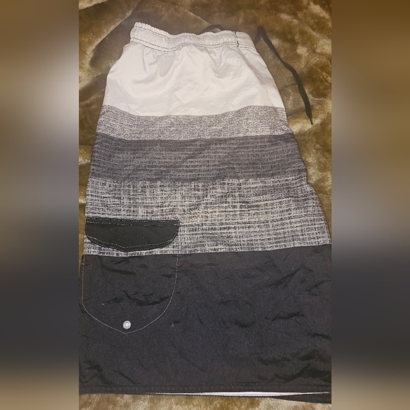 Pacific Scene Swim Trunks Shorts 2XL - Picture 2 of 5